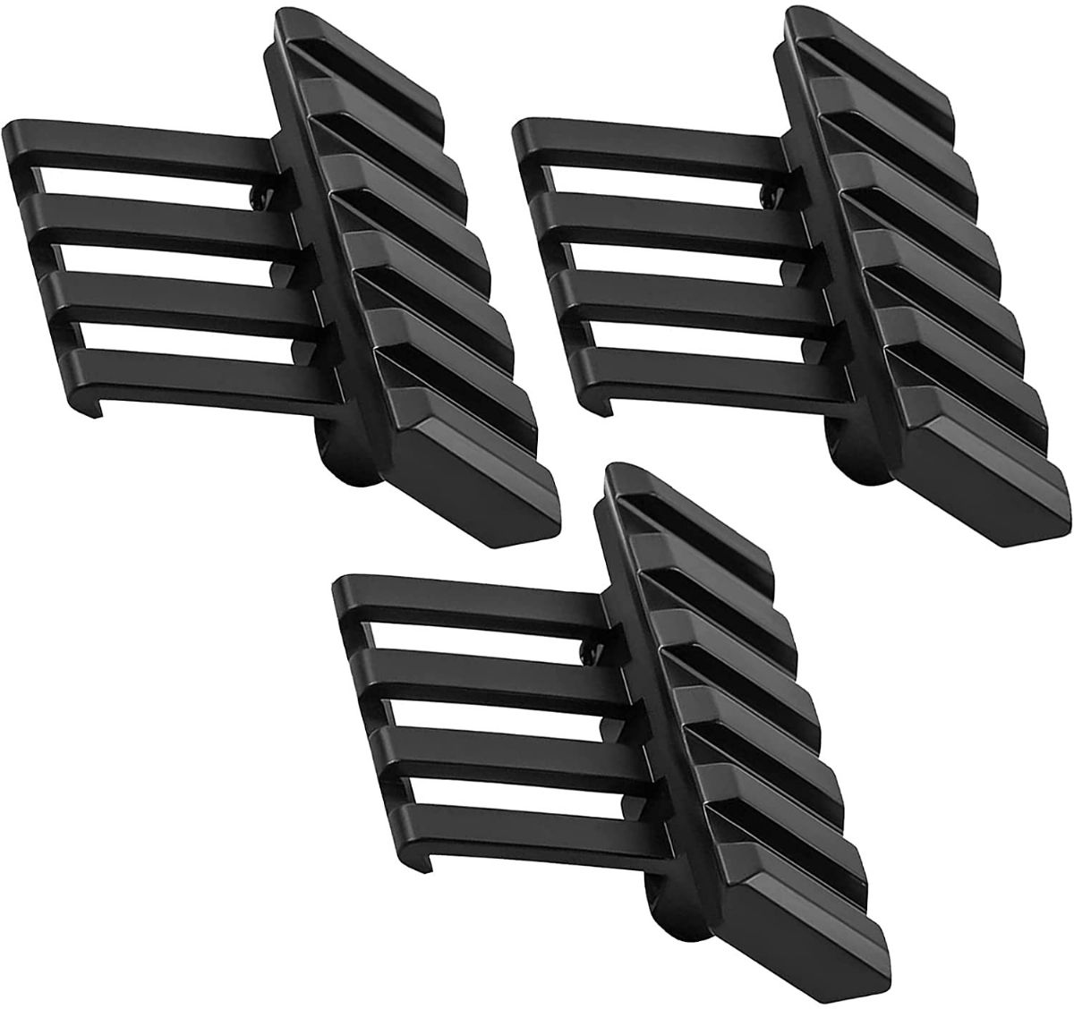3-Pack Offset Rail Mount for 20mm Rail 5 Slots Rail Mount Adapter for Sight