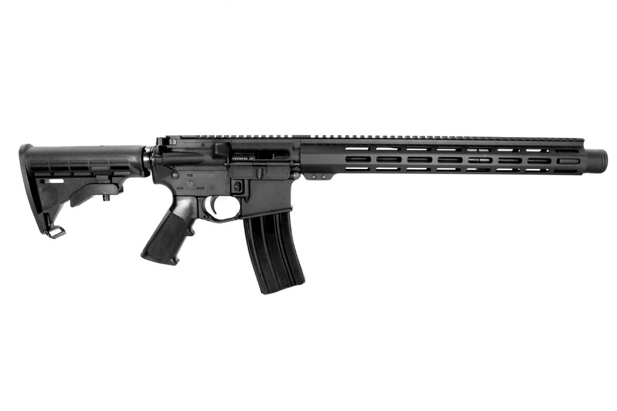 P2A "PATRIOT" 13.7 INCH AR-15 5.56 NATO M-LOK COMPLETE RIFLE WITH FLASH CAN - PINNED & WELDED