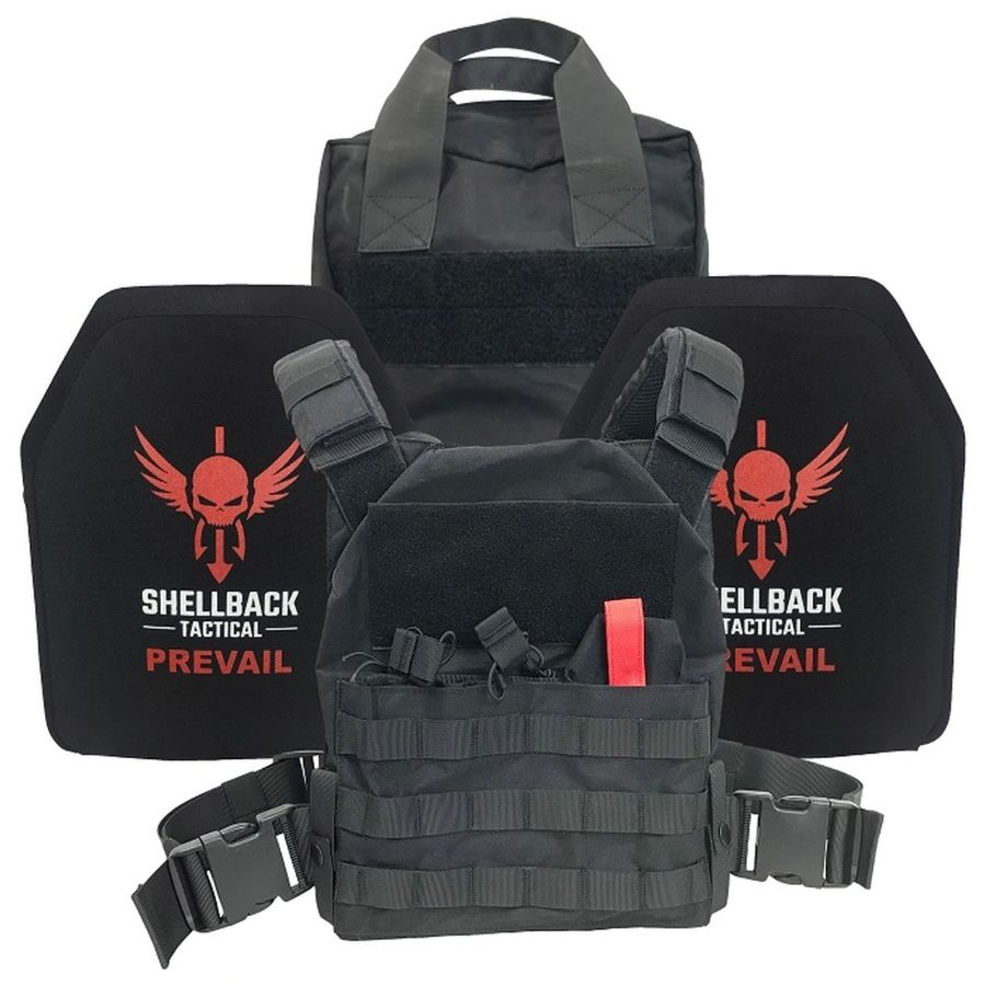 SHELLBACK TACTICAL DEFENDER ACTIVE SHOOTER KIT WITH LEVEL IV PLATES