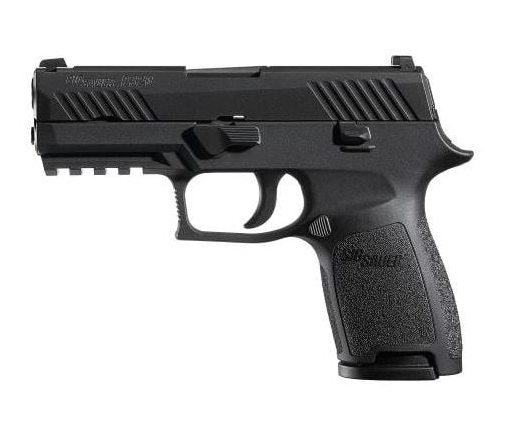 SIG SAUER P320 COMPACT 9MM PISTOL WITH CONTRAST SIGHTS IN BLACK