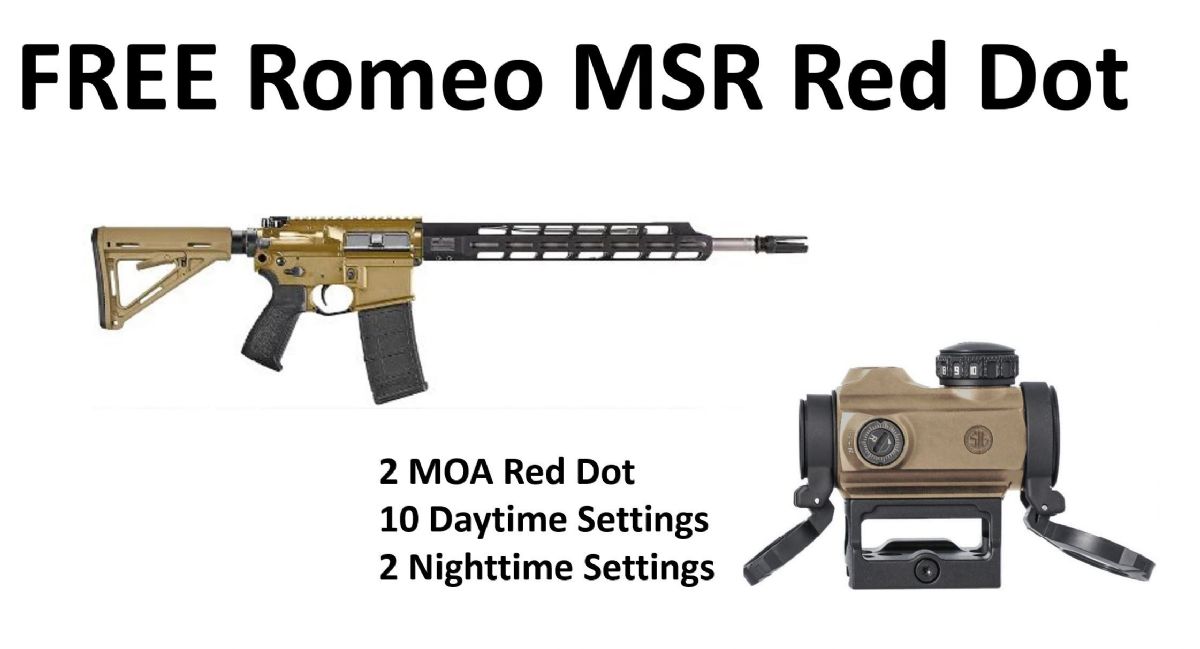 Pre-Black Friday Deal! Sig M400 TREAD Snakebite FDE + FREE Romeo MSR FDE Red Dot With Mount $999.99 S/H $14.95