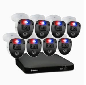 Swann Hardwired Wired Outdoor Security Camera (8-Pack)