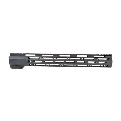 Ultra Lightweight 15" MLOK Split Rail Handguard - Anodized Black