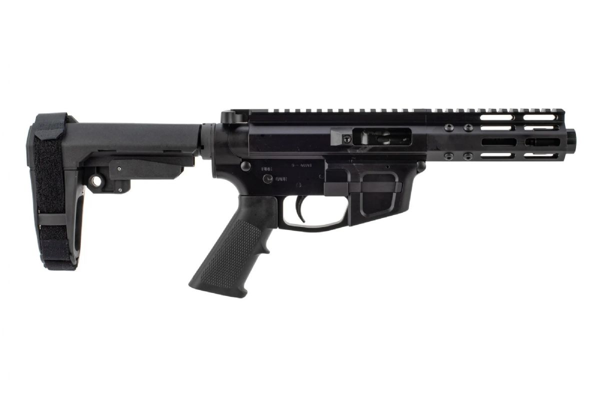 Foxtrot Mike Products 5" Ultra Light Barrel 9mm AR Pistol with Glock Style Magwell - SBA3 Brace