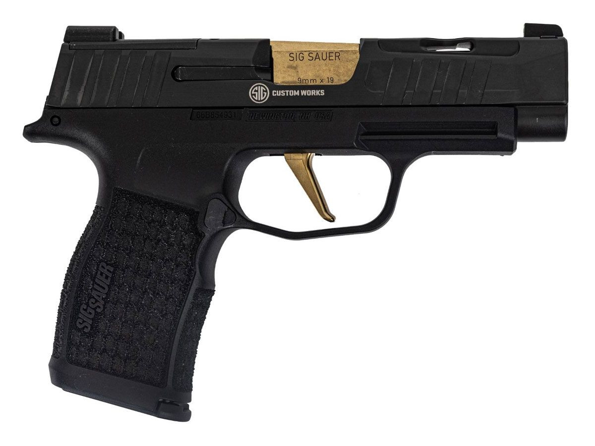 Sig P365 XL Spectre Custom Works 9mm Pistol, Black/Gold