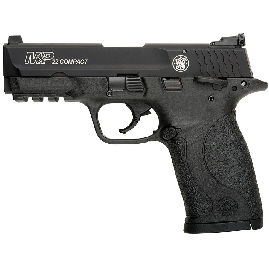 Smith & Wesson M&P 22 Compact 22 Long Rifle 3.56in Black Pistol - 10+1 Rounds