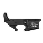 Armed Forces Inspired AR15 Anodized 80% Lower Receiver - Fire / Safe Engraving