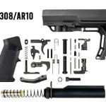 BN .308 / AR10 Lower Build Kit - Mission First Minimalist Stock | .308 Carbine Buffer & Spring
