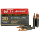 Barnaul 300 Blackout 145 Grain FMJ – Steel Polycoated Case – 500 Rounds ($1.19/PPR)