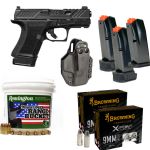 SHADOW SYSTEM CR920 ELITE 9MM PISTOL PACKAGE DEAL 3 MAGS, HOLSTER, AND AMMO