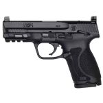 Smith & Wesson M&P9 M2.0 Compact Optics Ready Thumb Safety 9mm Luger 4in Black Pistol - 15+1 Rounds